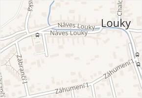 Náves Louky v obci Zlín - mapa ulice