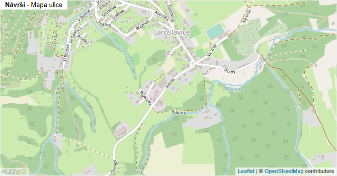 Návrší - mapa ulice