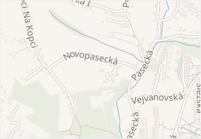Novopasecká v obci Zlín - mapa ulice