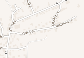 Okrajová v obci Zlín - mapa ulice