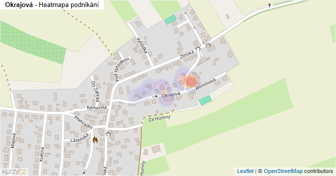 Okrajová - mapa podnikání