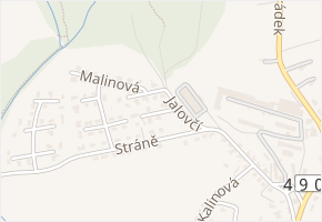 Ostružinová v obci Zlín - mapa ulice