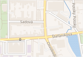 Osvoboditelů v obci Zlín - mapa ulice