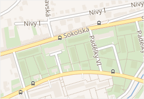 Padělky V v obci Zlín - mapa ulice
