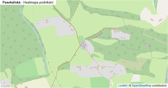 Pasekářská - mapa podnikání