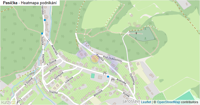 Pasíčka - mapa podnikání