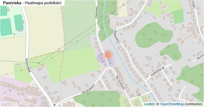 Pastviska - mapa podnikání