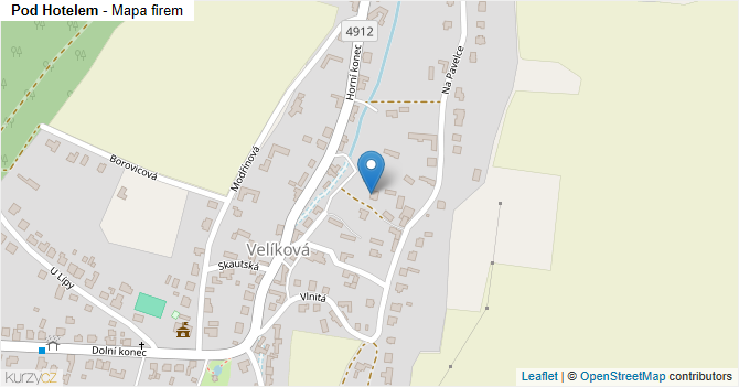 Pod Hotelem - mapa firem