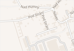 Pod Strání v obci Zlín - mapa ulice