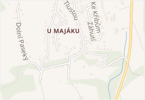 Pod Tlustou v obci Zlín - mapa ulice
