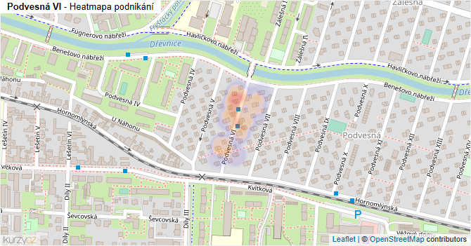 Podvesná VI - mapa podnikání