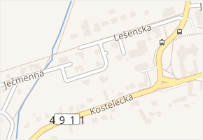 Pohádková v obci Zlín - mapa ulice