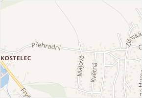Přehradní v obci Zlín - mapa ulice