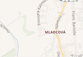 Přesličková v obci Zlín - mapa ulice