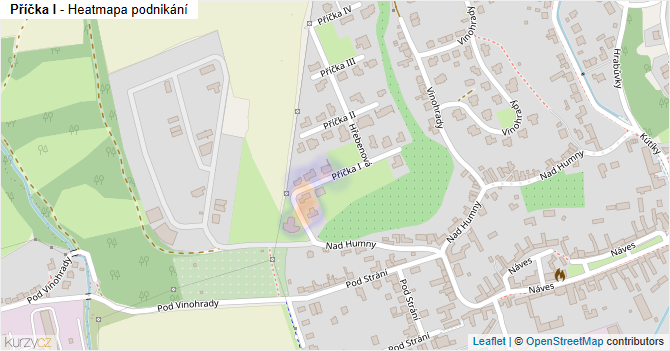 Příčka I - mapa podnikání