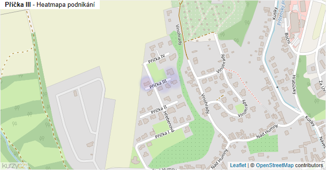 Příčka III - mapa podnikání