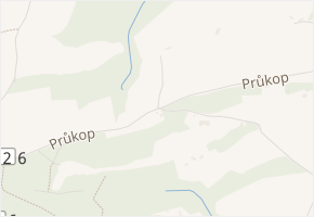 Průkop v obci Zlín - mapa ulice