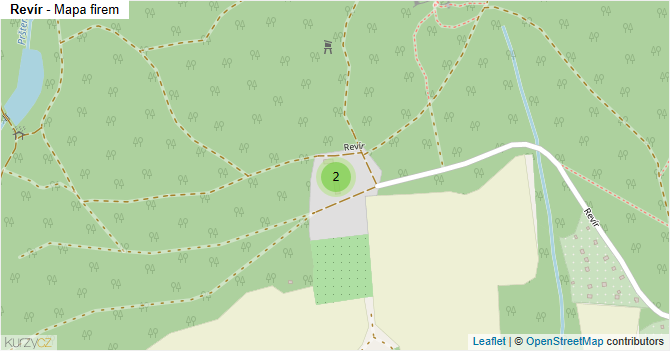 Revír - mapa firem