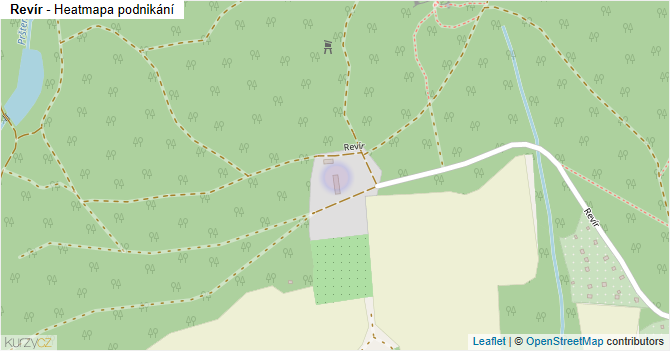Revír - mapa podnikání