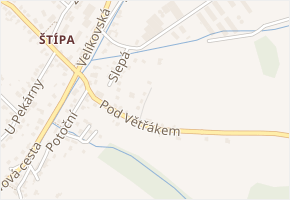 Rovná v obci Zlín - mapa ulice