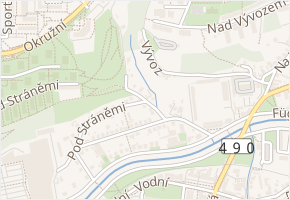 Rybníčky v obci Zlín - mapa ulice