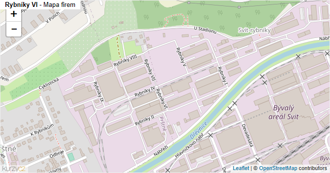Rybníky VI - mapa firem