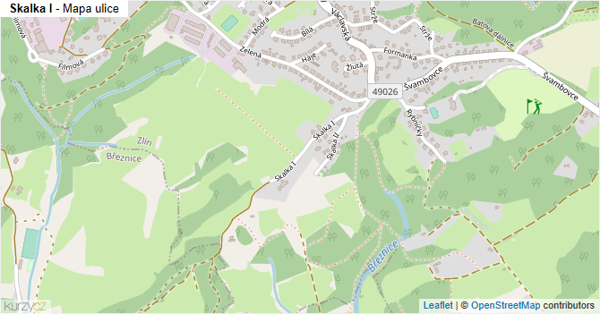 Skalka I - mapa ulice