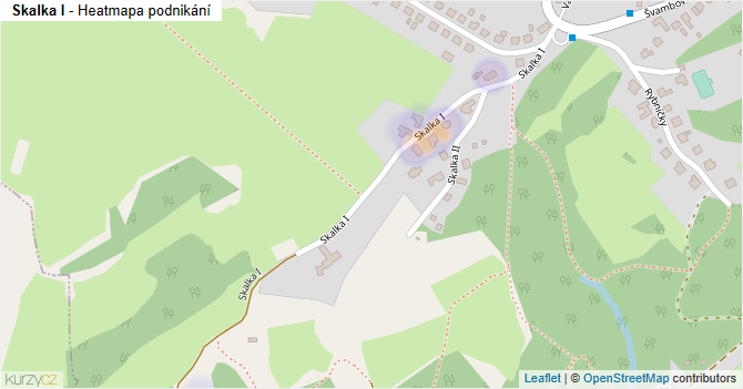 Skalka I - mapa podnikání