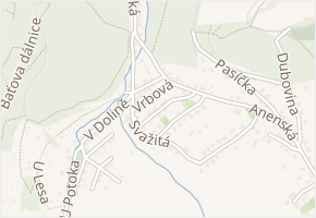 Smrková v obci Zlín - mapa ulice