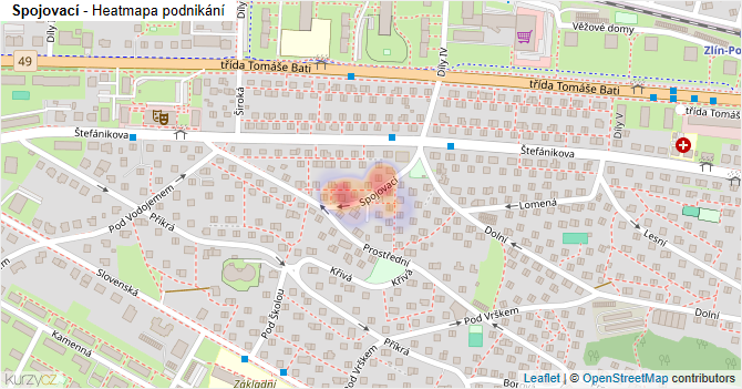 Spojovací - mapa podnikání