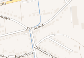 Šrámkova v obci Zlín - mapa ulice