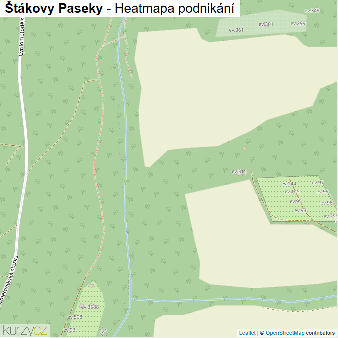 Mapa Štákovy Paseky - Firmy v ulici.