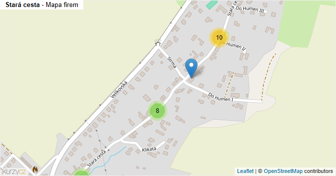 Stará cesta - mapa firem