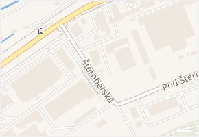 Šternberská v obci Zlín - mapa ulice