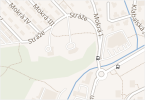 Stráže v obci Zlín - mapa ulice