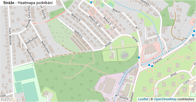 Stráže - mapa podnikání