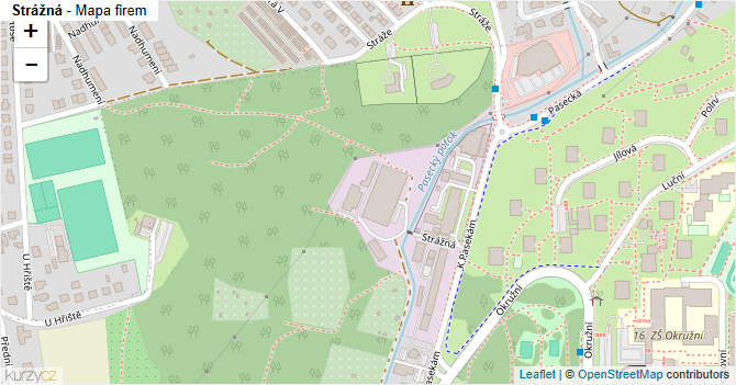 Strážná - mapa firem