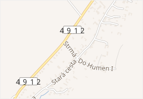 Strmá v obci Zlín - mapa ulice
