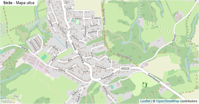 Strže - mapa ulice