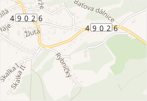 Švambovce v obci Zlín - mapa ulice