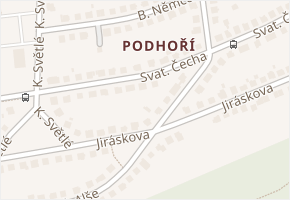 Svat. Čecha v obci Zlín - mapa ulice