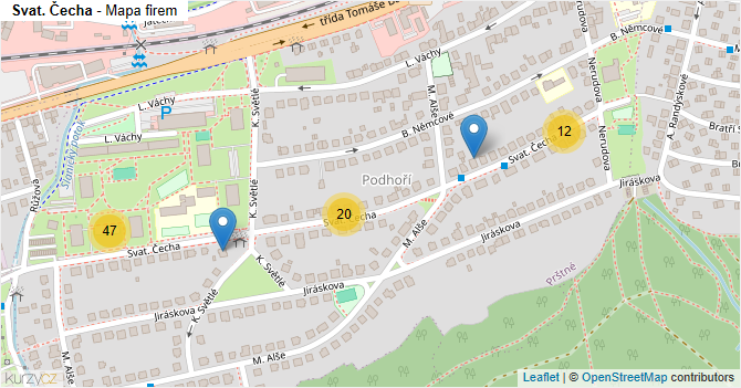 Svat. Čecha - mapa firem