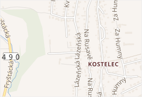 Švestková v obci Zlín - mapa ulice