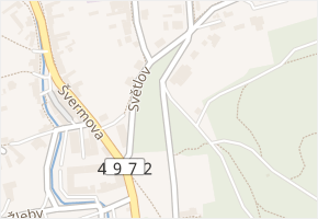 Světlov v obci Zlín - mapa ulice