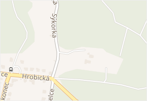 Sýkorka v obci Zlín - mapa ulice
