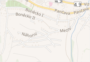 Tínová v obci Zlín - mapa ulice
