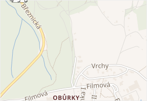 Trnková v obci Zlín - mapa ulice