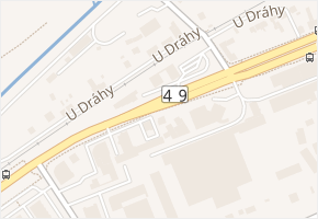 U Dráhy v obci Zlín - mapa ulice