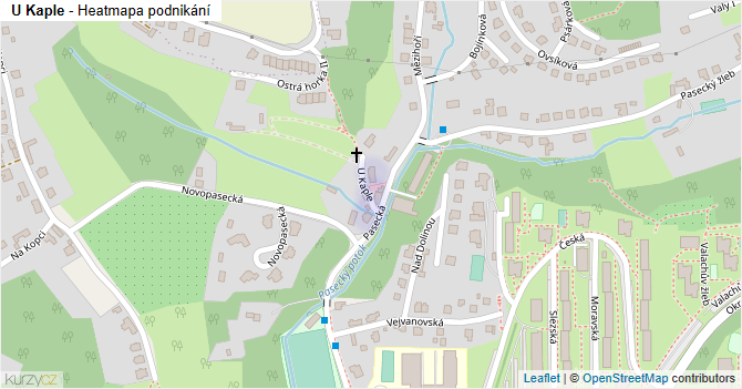 U Kaple - mapa podnikání