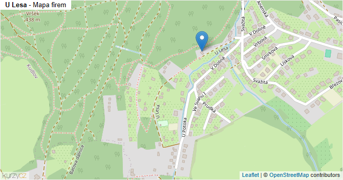U Lesa - mapa firem